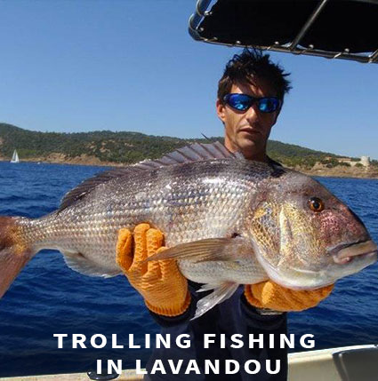 Trolling fishing in Lavandou